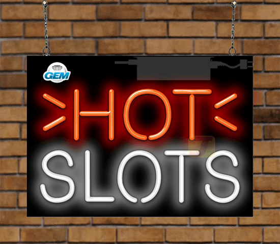 Hot Slots Neon Sign