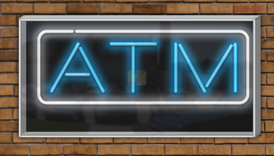 ATM Outdoor Neon Sign