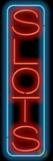 Slots Vertical XL Neon Sign