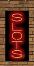 Slots Vertical Neon Sign