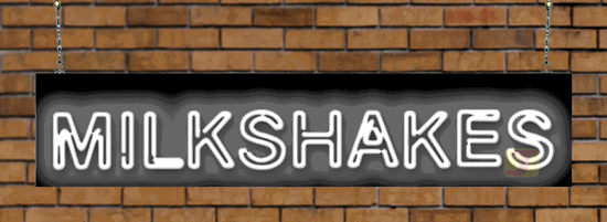 Milkshakes Neon Sign