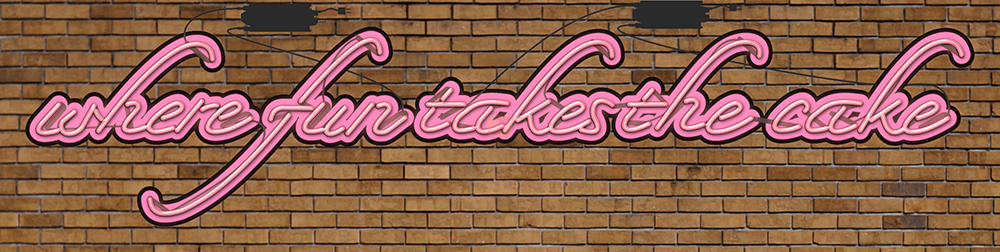 Where Fun Takes The Cake Neon Sign