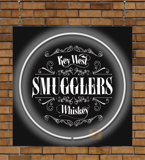 Smugglers Whiskey Neon Sign