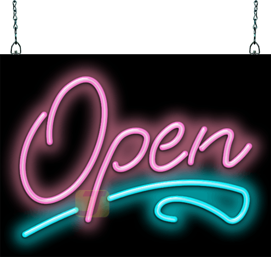 Designer Open Neon Sign