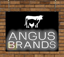 Angus Brands Full Logo Neon Sign