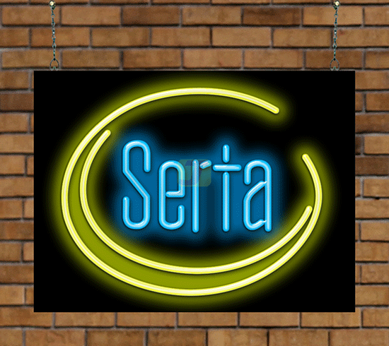 Serta Neon Sign