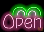 Small sweetFrog Open Neon Sign