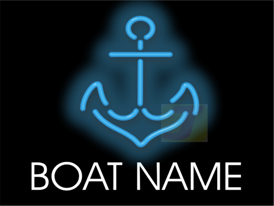 Custom Message Anchor Neon Sign