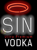 Sin Vodka Neon Sign