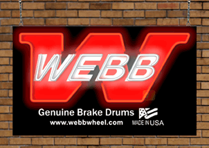 Webb Wheel Logo Neon Sign