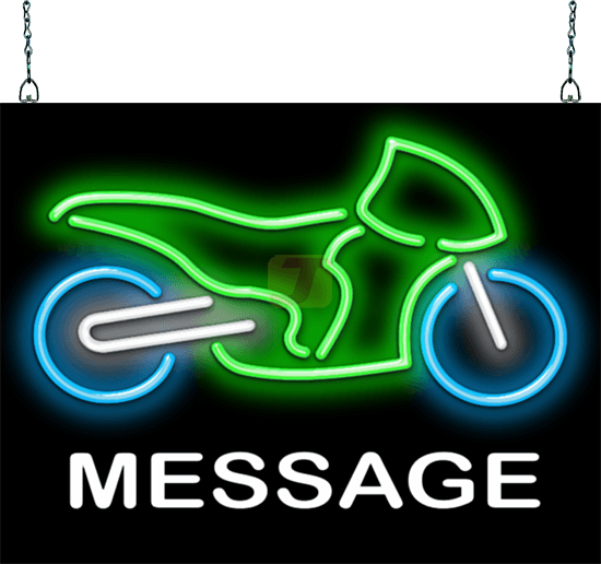 Custom Message Street Bike Neon Sign