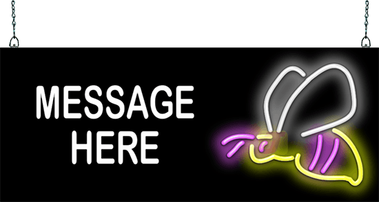 Custom Message Bee Neon Sign