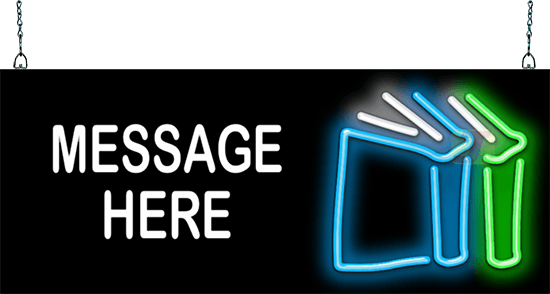 Custom Message Books Neon Sign