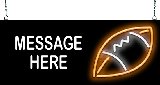 Custom Message Football Neon Sign
