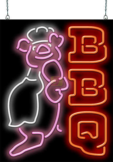 BBQ Pig Neon Sign