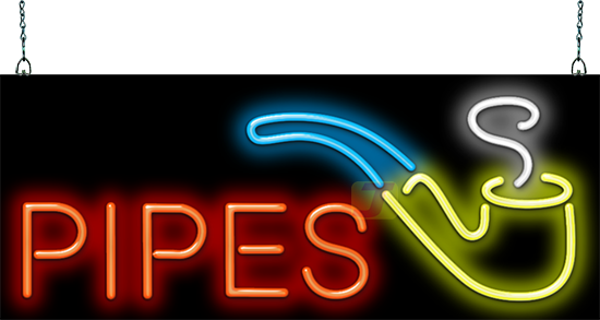 Pipes with Pipe Neon Sign