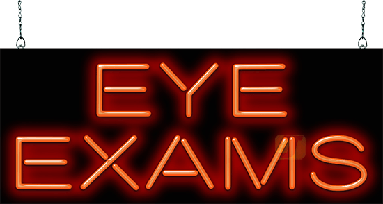 Eye Exams Neon Sign