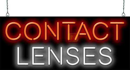 Contact Lenses Neon Sign