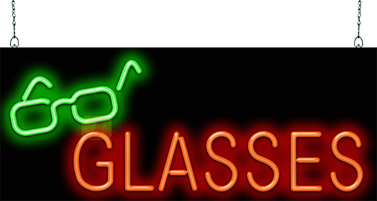 Glasses Neon Sign