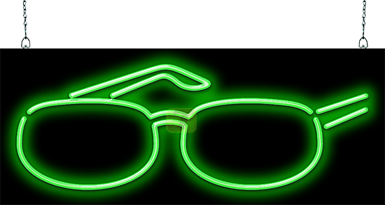Eye Glasses Neon Sign