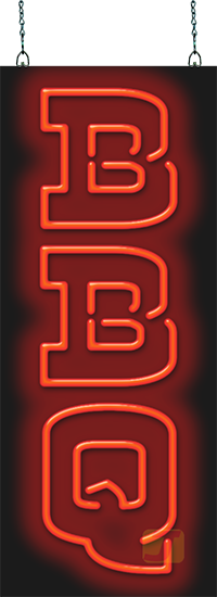 BBQ Vertical Neon Sign