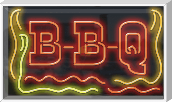 Outdoor XL BBQ Neon Sign