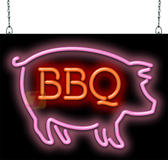 BBQ Pig Neon Sign