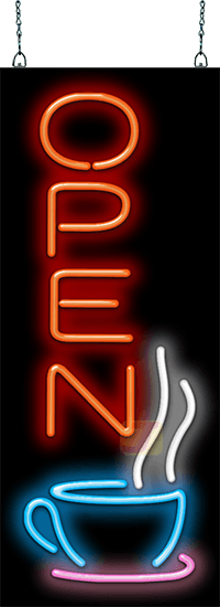 Restaurant Pizza Store Ice Cream Store Led Coffee Signs for Business Coffee Shop Coffee Open Lighted Sign Sized 19 X 10 inch Indoor Use Great for Bar Coffee Open Sign Neon Coffee Open Sign