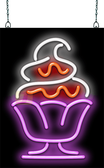 Sundae Soft Serve Neon Sign