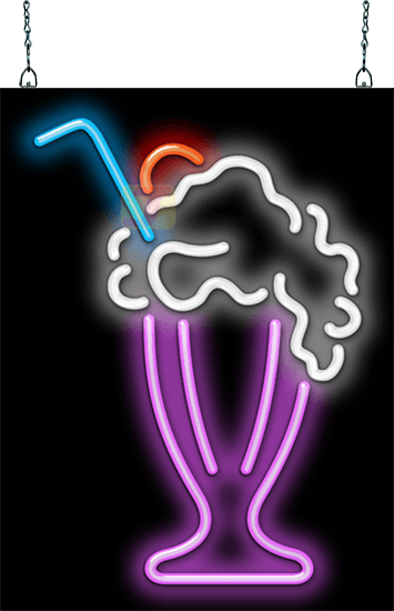 Ice Cream Soda Neon Sign