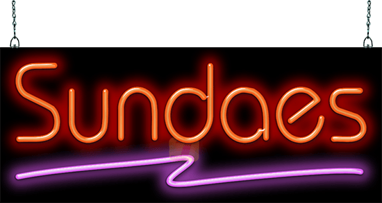 Sundaes Neon Sign