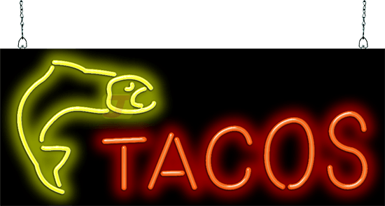 Fish Tacos Neon Sign