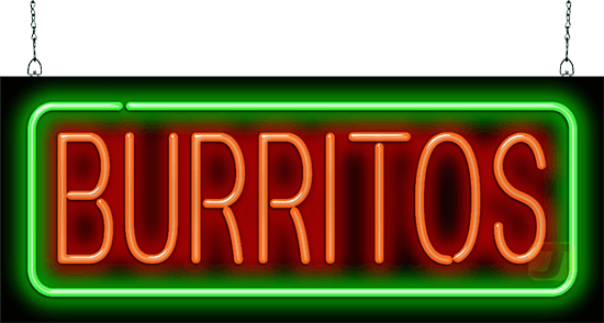 Burritos Neon Sign