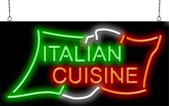 Italian Cuisine Neon Sign