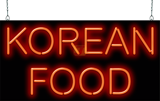 Korean Food Neon Sign