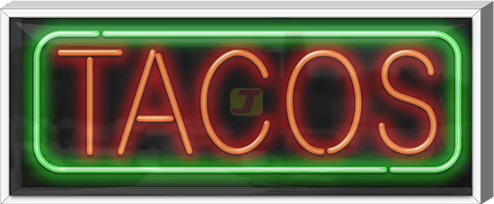 Outdoor Tacos Neon Sign