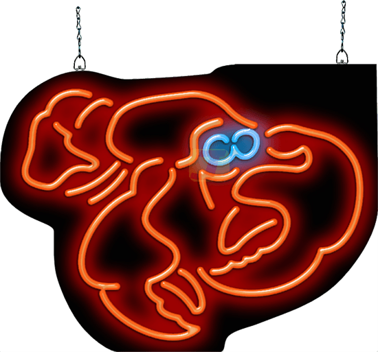 Neon Lobster Sign