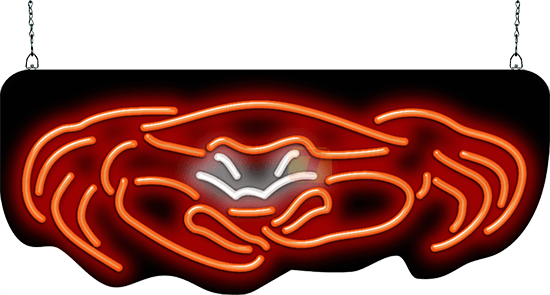 Crab Neon Sign