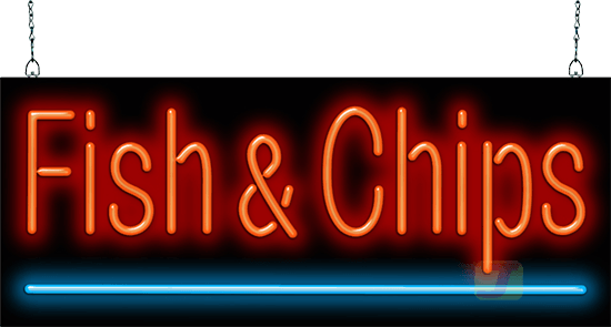 Fish & Chips Neon Sign