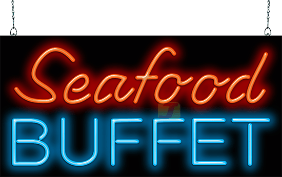 Seafood Buffet Neon Sign