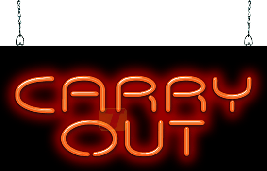 Carry Out Neon Sign