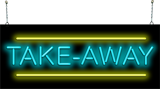 Take-Away Neon Sign