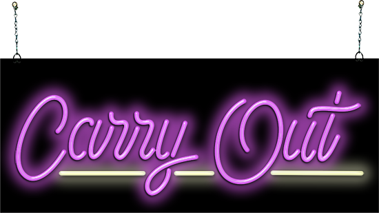 Carry Out Neon Sign