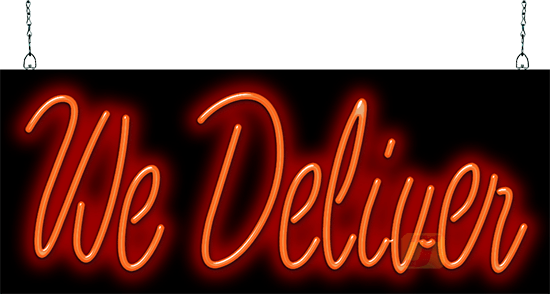 We Deliver Neon Sign