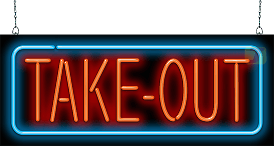 Take-Out Neon Sign