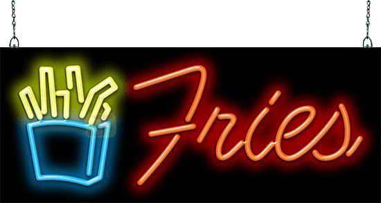 Fries Neon Sign