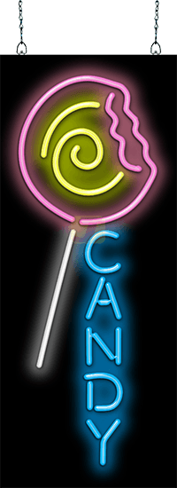 Candy Vertical Neon Sign