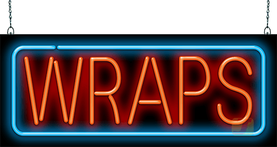 Wraps Neon Sign