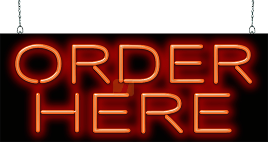 Order Here Neon Sign