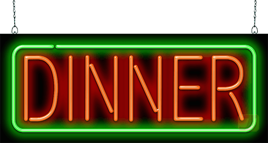 Dinner Neon Sign